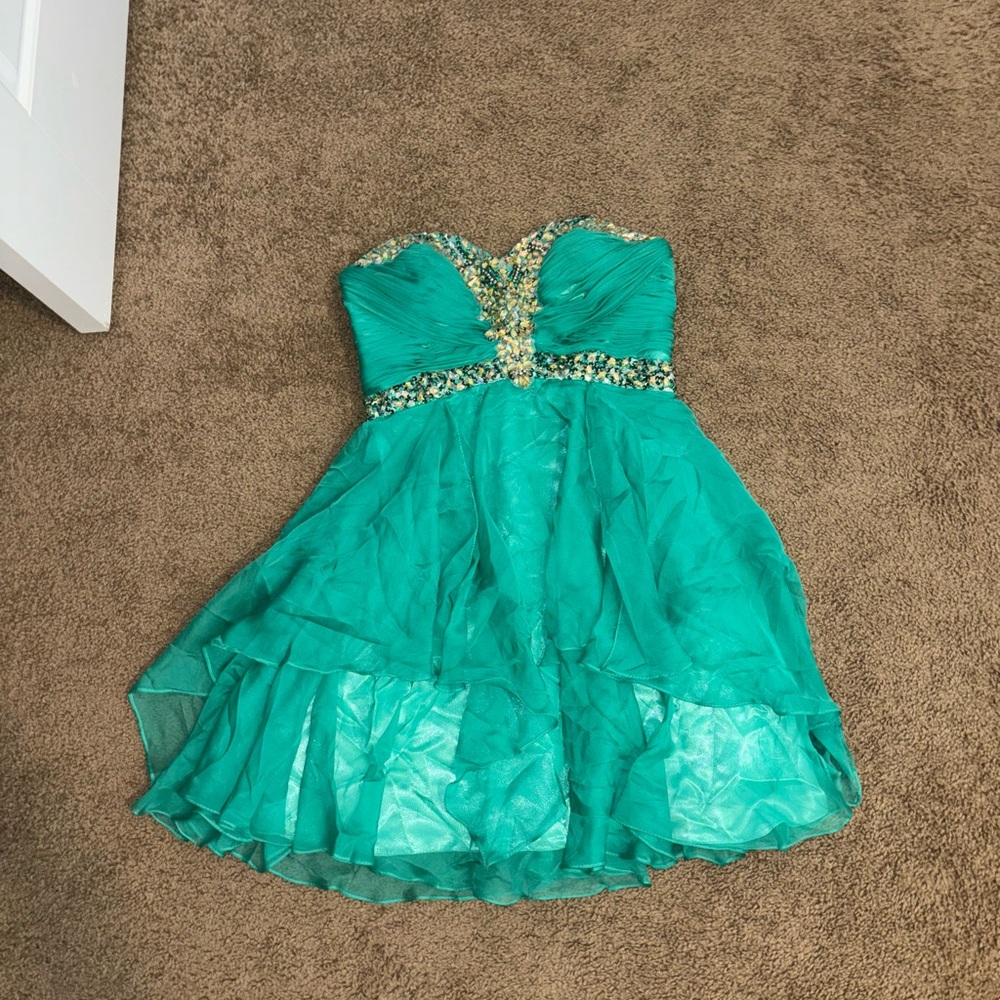 Green semi formal dress